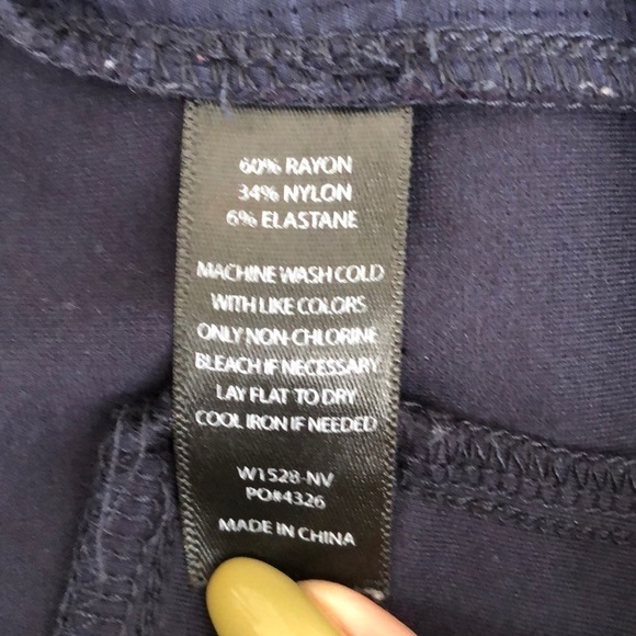 Betabrand Skinny Leg Soho Joggers in Navy Blue, XS - Picture 9 of 14